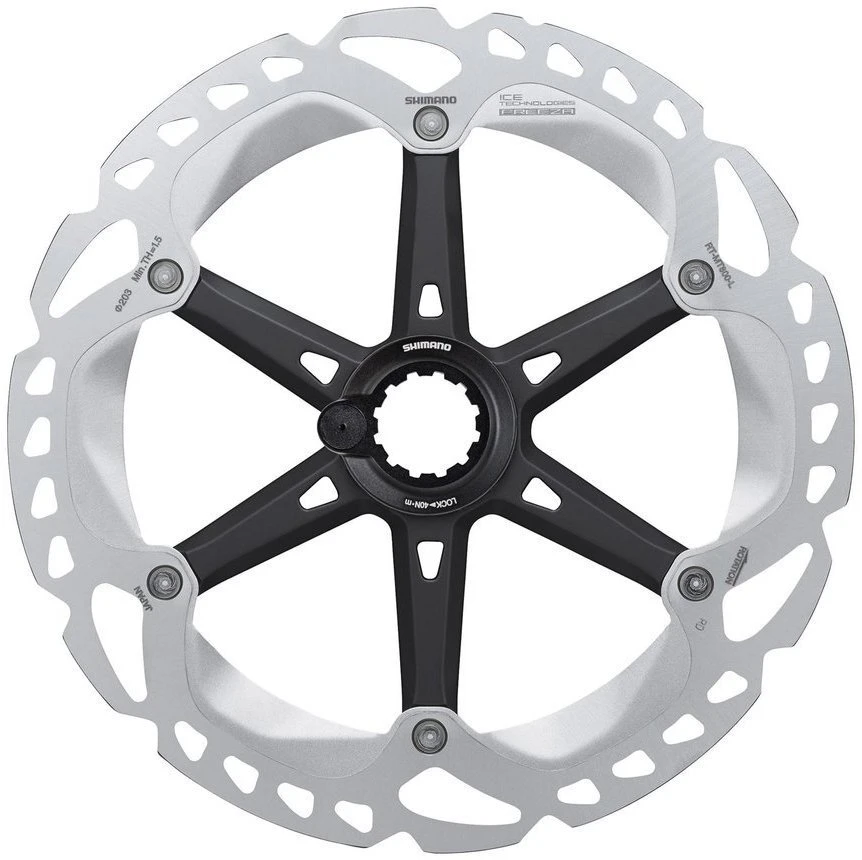 Shimano RT-MT800 Ice-Tech Freeza 203mm Mit Lock-Ring-Befestigung Und Lockring Mit Magnet 1 Shimano RT-MT800 Ice-Tech Freeza 203mm Mit Lock-Ring-Befestigung Und Lockring Mit Magnet