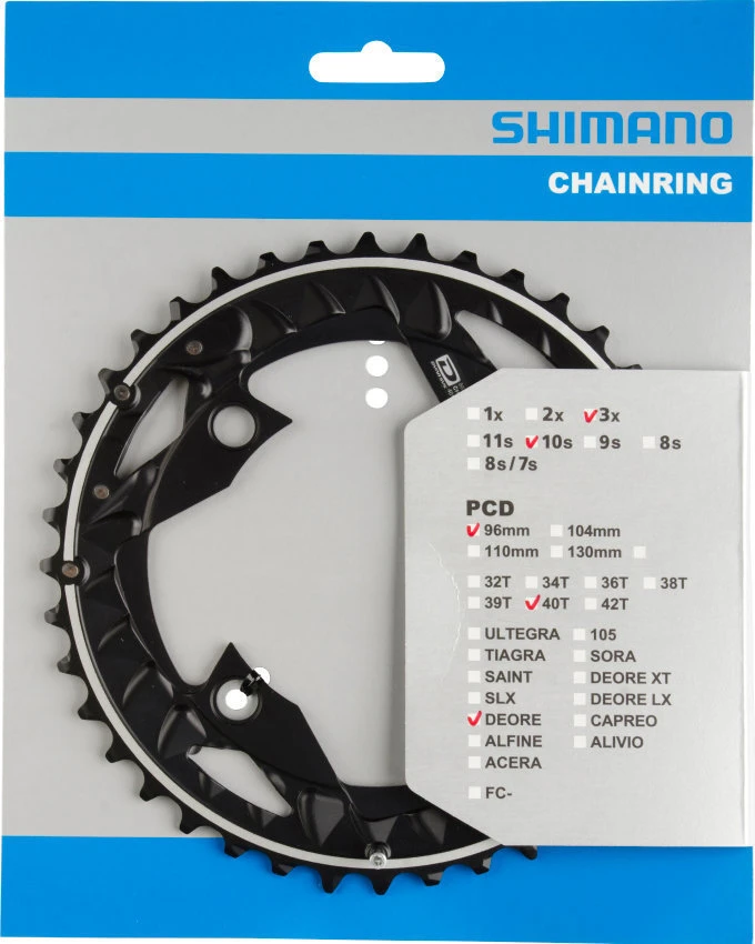 Shimano Deore Ab 2014 4-Arm 10-fach 40 Zähne AN-Type Alu Schwarz Y-10X98010 1 Shimano Deore Ab 2014 4-Arm 10-fach 40 Zähne AN-Type Alu Schwarz Y-10X98010