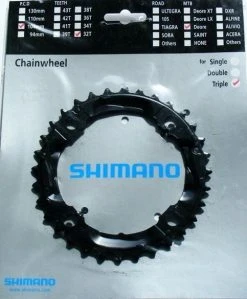 Shimano LX 2004 4-Arm 9-fach 32 Zähne Schwarz Alu Y-1E398020