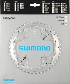 Shimano LX Ab 2009 4-Arm 9-fach 44 Zähne AA-Type IG Alu Silber Y-1KS98060