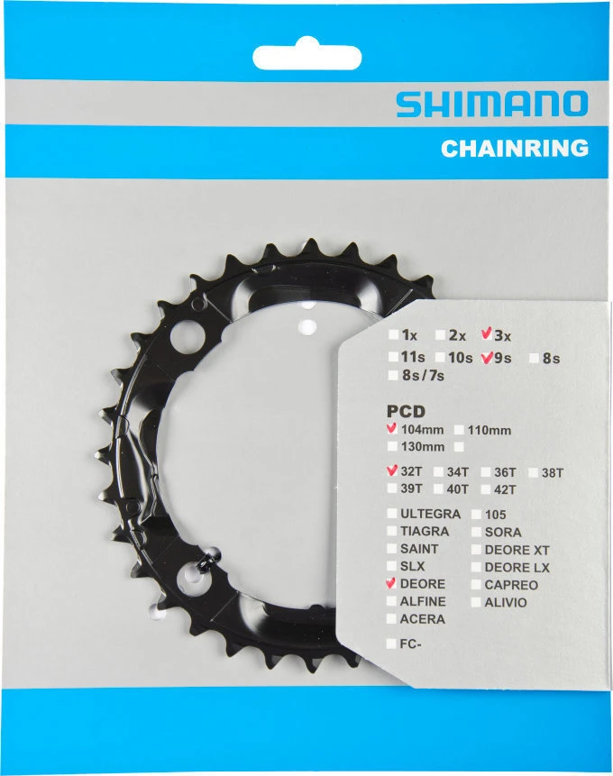 Shimano Deore Ab 2010 32 Zähne S-Type Schwarz Y-1LD98080 1 Shimano Deore Ab 2010 32 Zähne S-Type Schwarz Y-1LD98080