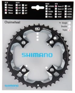 Shimano XT Ab 2011 4-Arm 10-fach 42 Zähne AE-Type Alu Schwarz-silber Y-1LW98030 ***