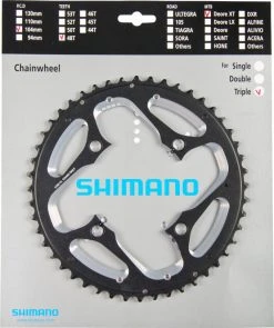 Shimano XT Ab 2012 4-Arm 10-fach 48 Zähne AL-Type Alu Schwarz Für Ketttenschutzring Y-1MP98060 ***