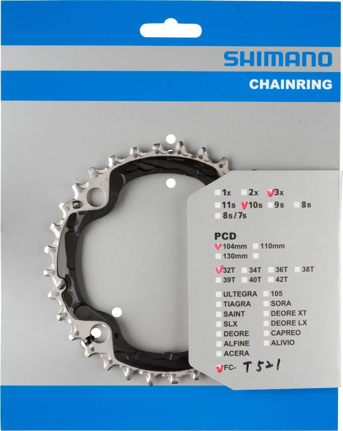 Shimano Deore Ab 2014 4-Arm 10-fach 32 Zähne AE-Type Stahl Schwarz Y-1NL98010 1 Shimano Deore Ab 2014 4-Arm 10-fach 32 Zähne AE-Type Stahl Schwarz Y-1NL98010