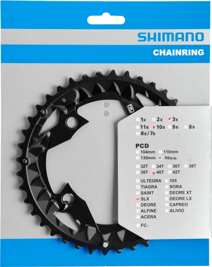 Shimano SLX Ab 2014 4-Arm 10-fach 40 Zähne AN-Type Alu Schwarz Y-1NW98020 1 Shimano SLX Ab 2014 4-Arm 10-fach 40 Zähne AN-Type Alu Schwarz Y-1NW98020